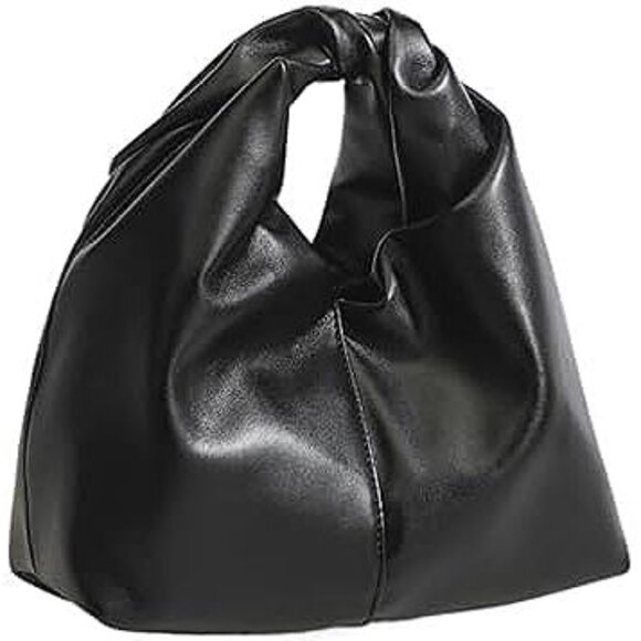 Handbags - Women's Leather Pleated Cloud Handbag Fashion Knotted Dumpling Type Hobo Clutch